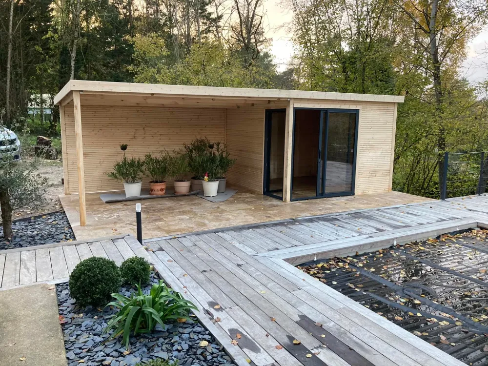 installation du pool house